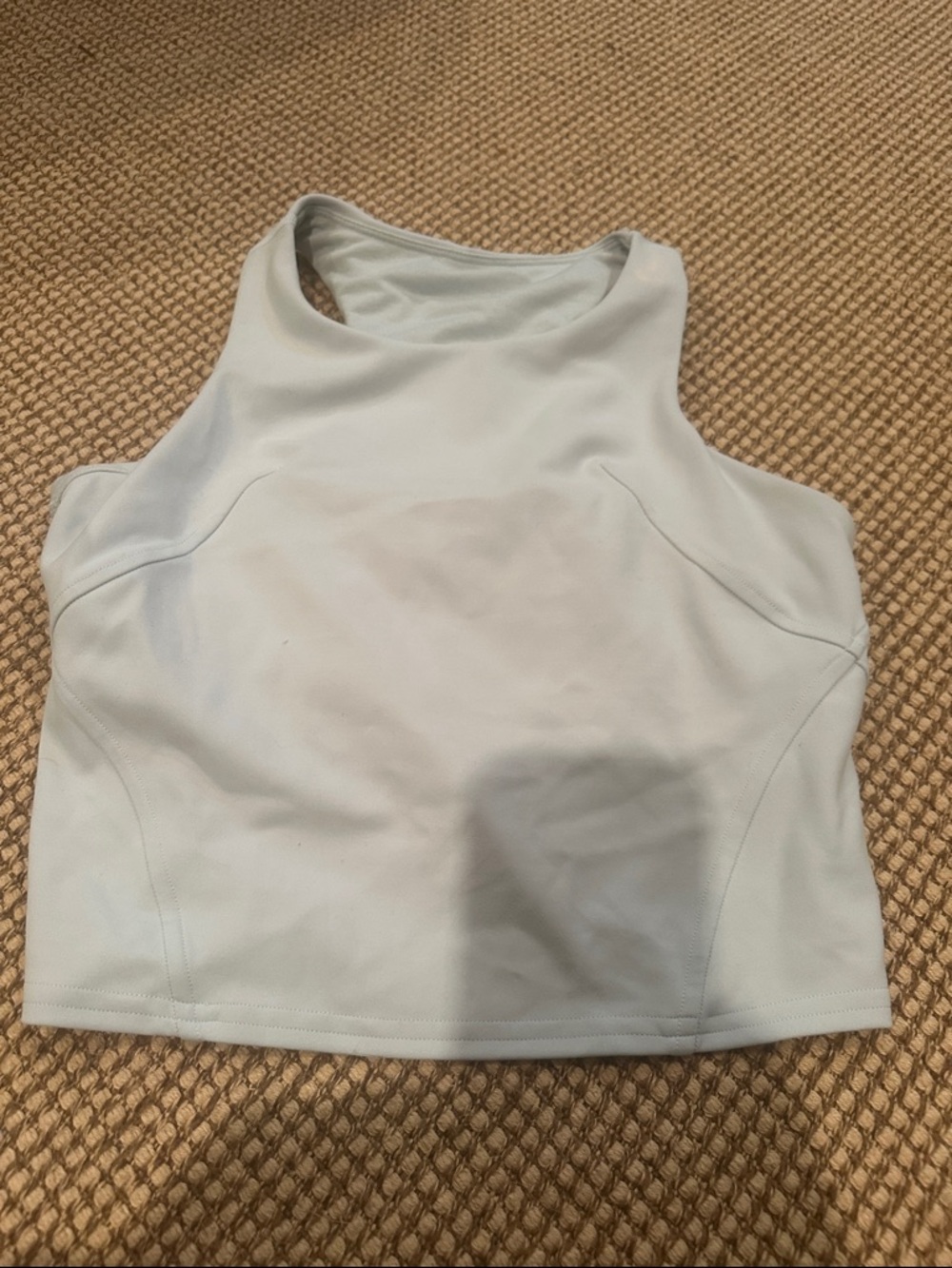 lululemon athletica Pale Blue Racerback Crop Tank